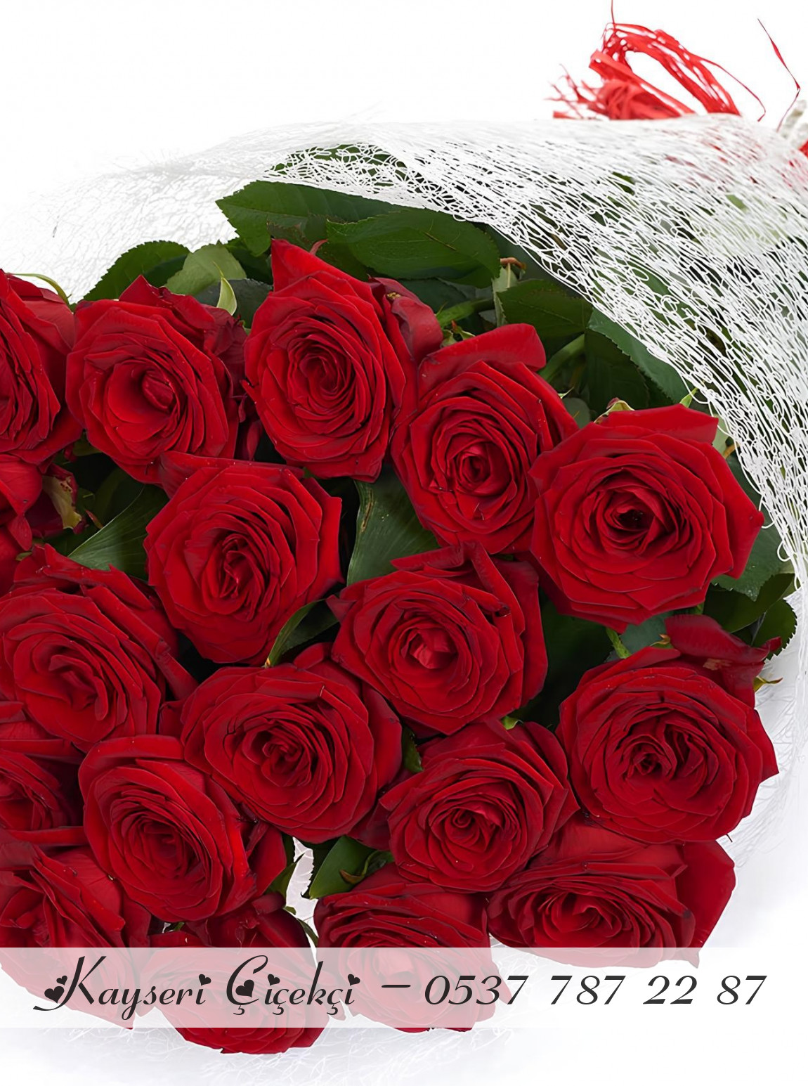 19 Adet Büyük Gül Buketi