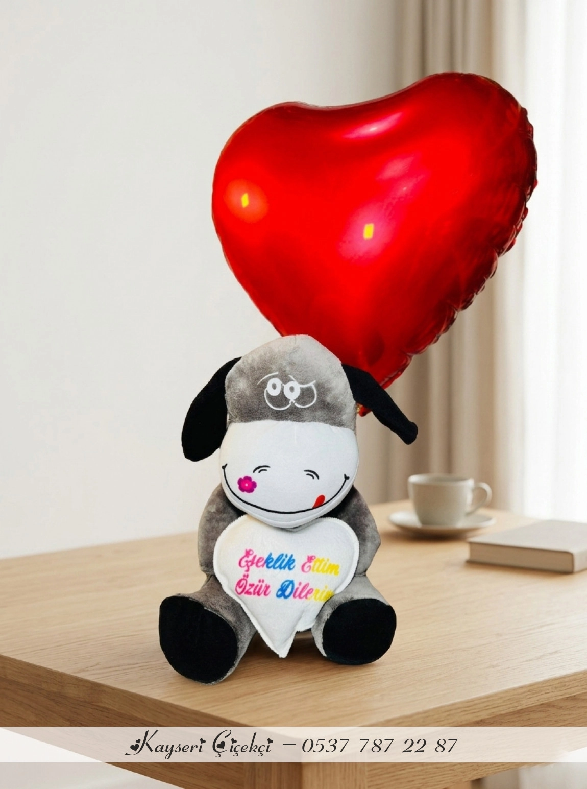 Özür Eşeği Ve Kalp Balon