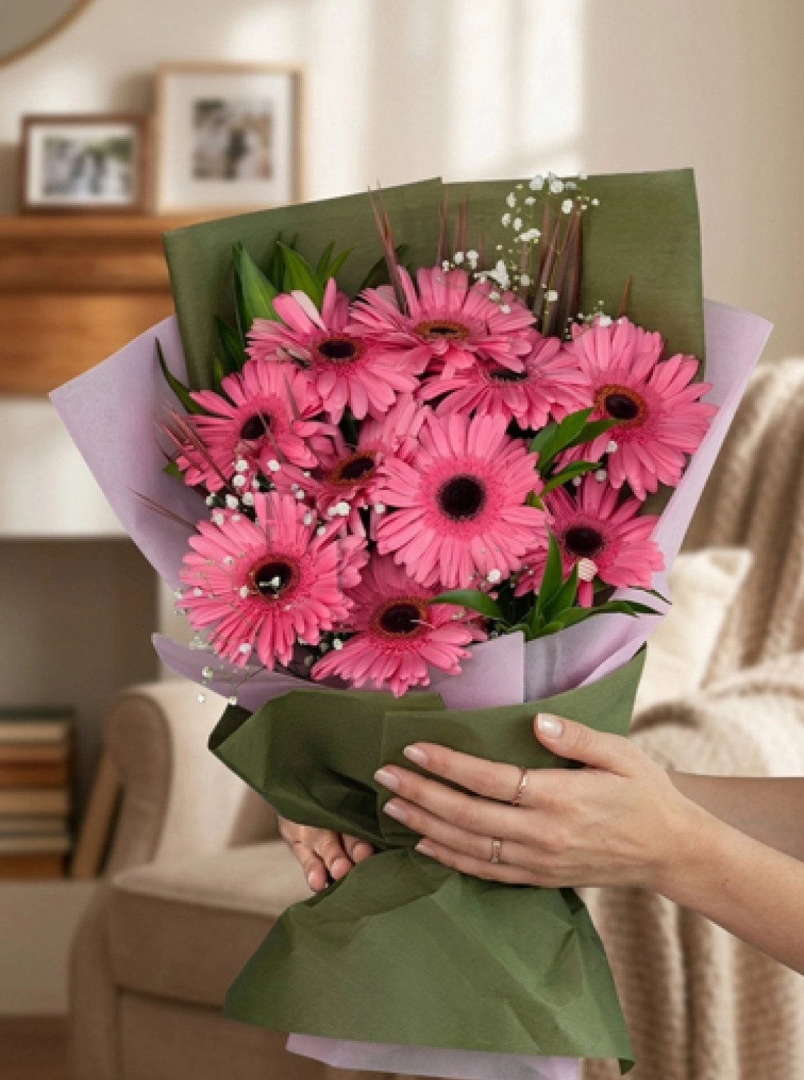 Pembe Gerbera Buketi