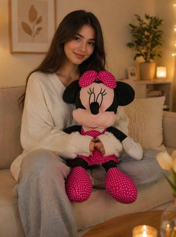 Mickey Mouse 100 Cm Pembe Peluş
