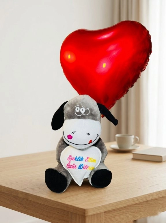 Özür Eşeği Ve Kalp Balon