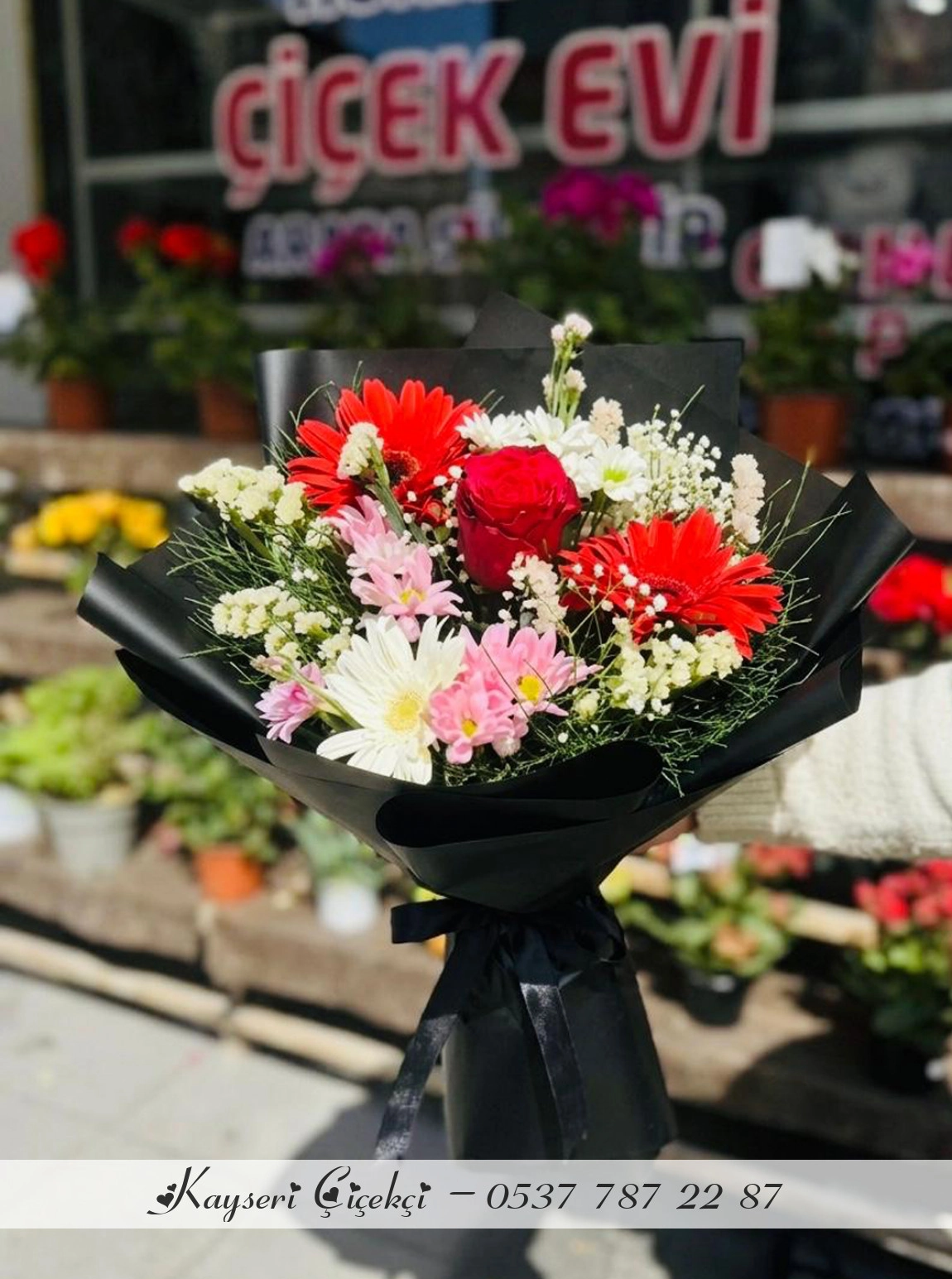 Tek Gül Karışık Buket