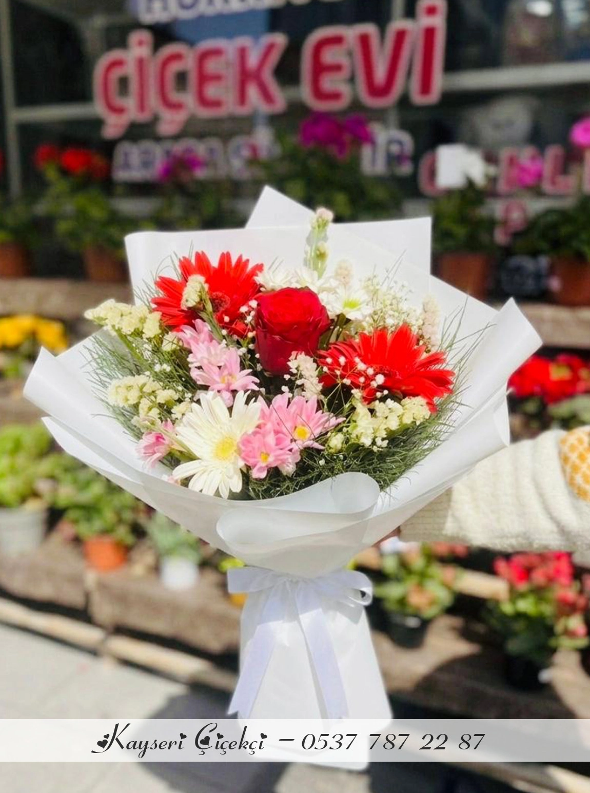 Tek Gül Karışık Buket