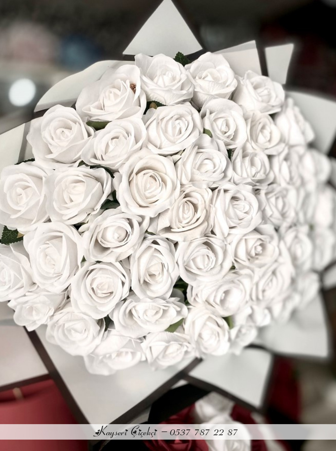 Yapay  41 Beyaz Gül